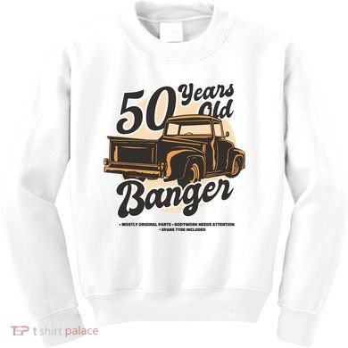 50 Years Old Banger Funny Birthday Kids Sweatshirt