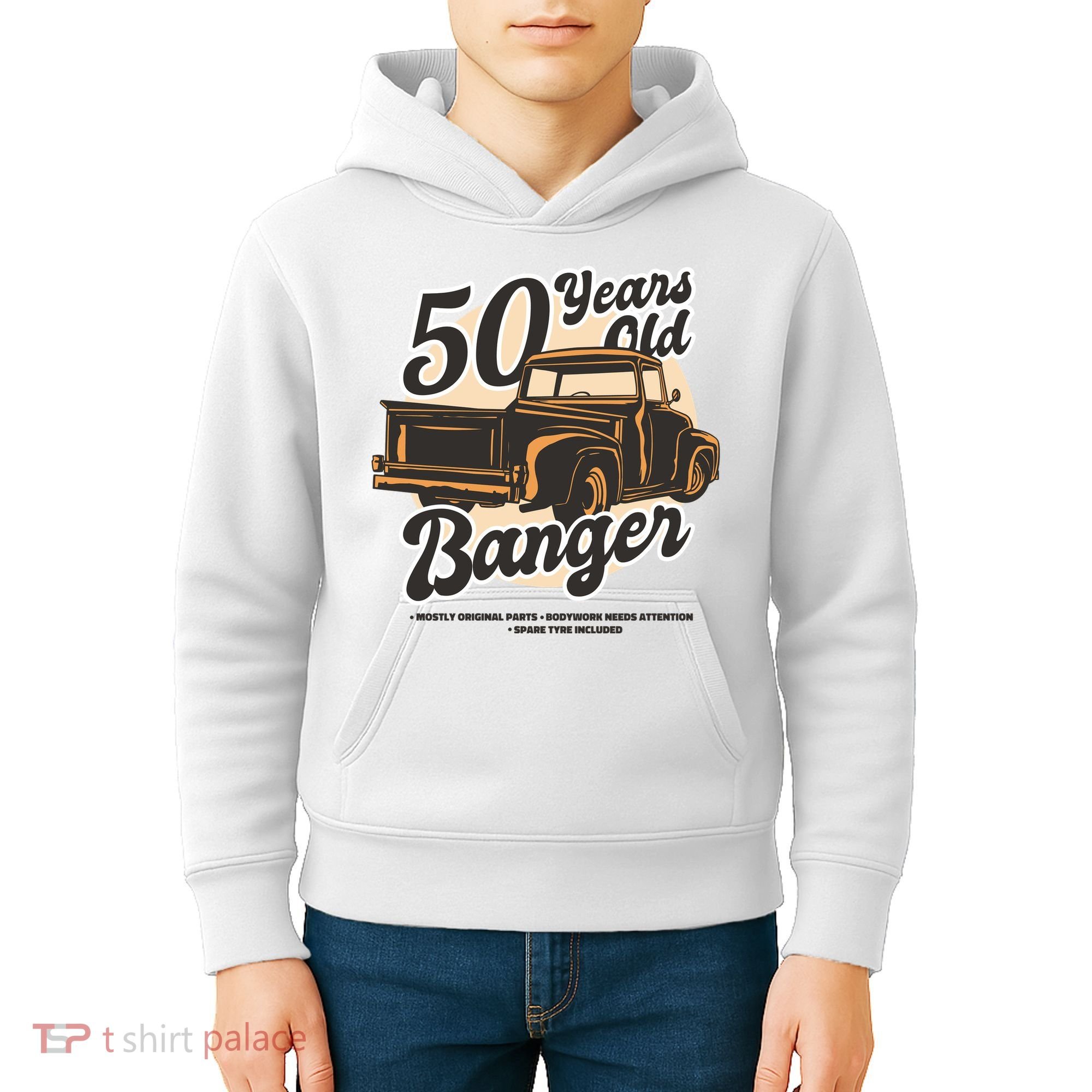 50 Years Old Banger Funny Birthday Kids Hoodie