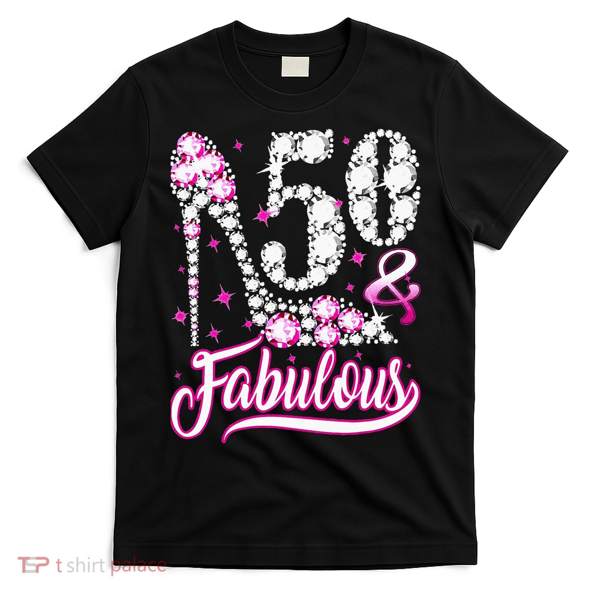 50 Years Old Gifts 50 & Fabulous 50th Birthday Pink Diamond T-Shirt