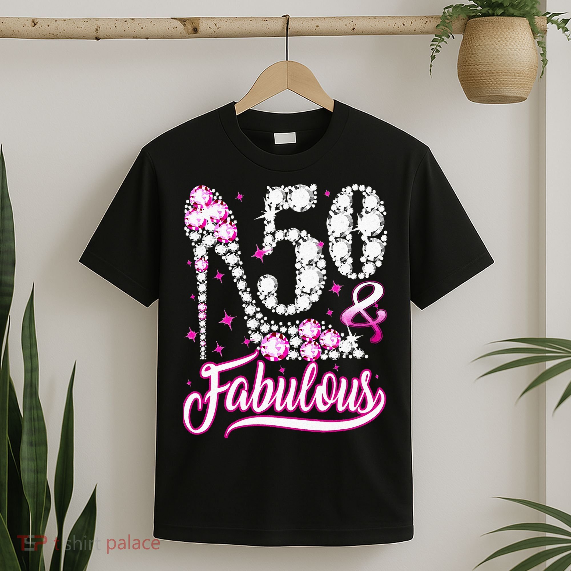 50 Years Old Gifts 50 & Fabulous 50th Birthday Pink Diamond T-Shirt