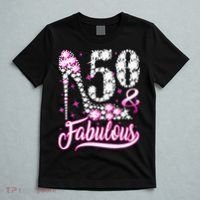 50 Years Old Gifts 50 & Fabulous 50th Birthday Pink Diamond T-Shirt thumb 5
