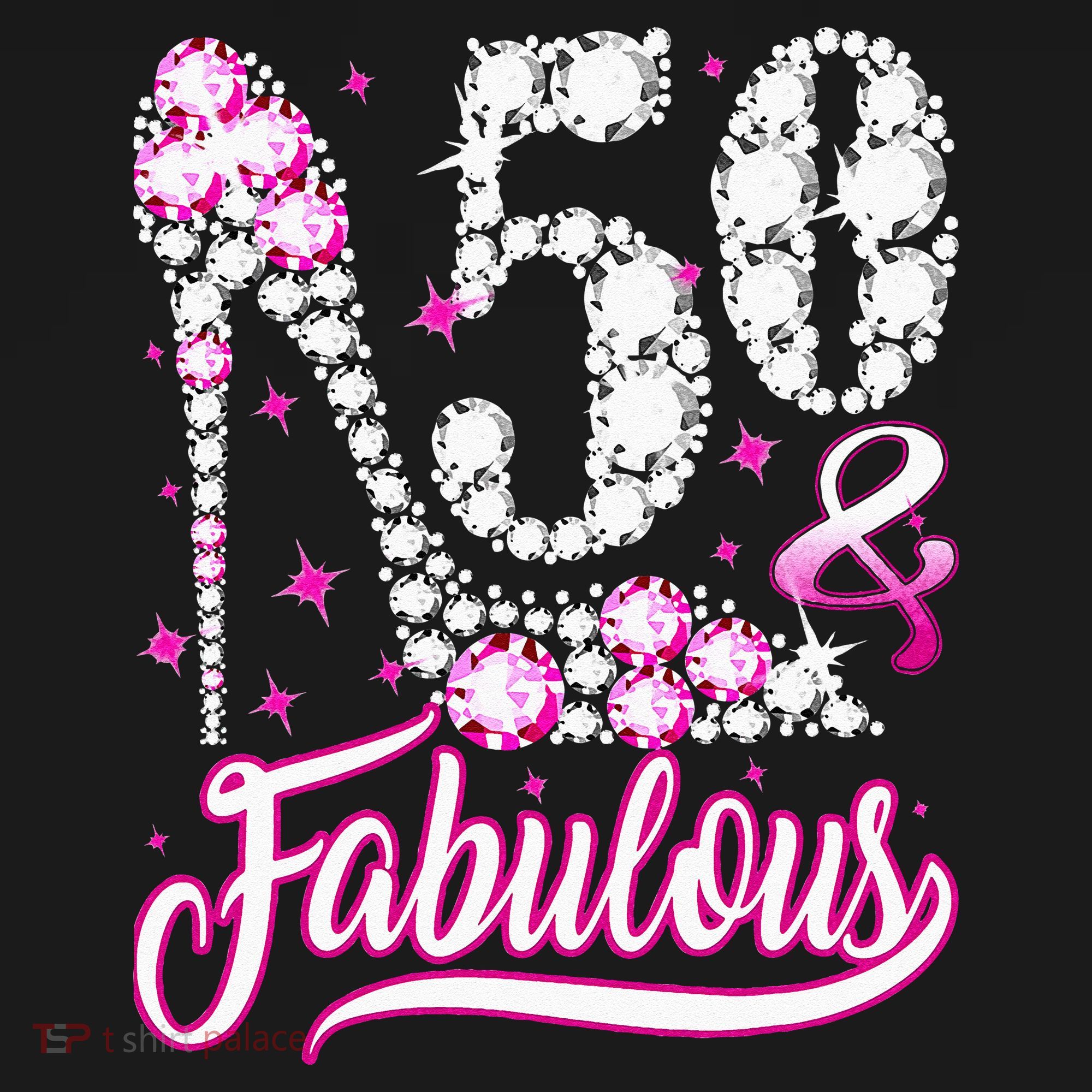 50 Years Old Gifts 50 & Fabulous 50th Birthday Pink Diamond Women's Tank Top