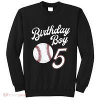 5 Years Old Baseball Themed 5th Birthday Party Sports Sweatshirt thumb 0