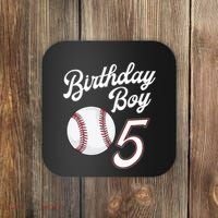 5 Years Old Baseball Themed 5th Birthday Party Sports Coaster thumb 0