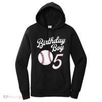 5 Years Old Baseball Themed 5th Birthday Party Sports Women's Hoodie thumb 0