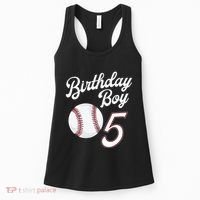 5 Years Old Baseball Themed 5th Birthday Party Sports Women's Tank Top thumb 0