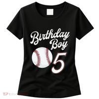 5 Years Old Baseball Themed 5th Birthday Party Sports Women's T-Shirt thumb 0