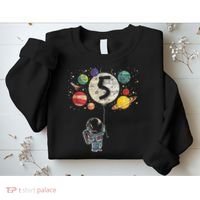 5 Years Old Birthday Boy Gifts Astronaut 5th Birthday Sweatshirt thumb 2