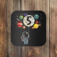5 Years Old Birthday Boy Gifts Astronaut 5th Birthday Coaster thumb 0