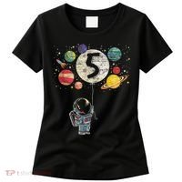 5 Years Old Birthday Boy Gifts Astronaut 5th Birthday Women's T-Shirt thumb 0