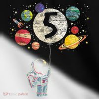 5 Years Old Birthday Boy Gifts Astronaut 5th Birthday Toddler Fine Jersey T-Shirt thumb 2