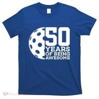 50 Years Of Being Awesome Pickleball 50th Birthday Gift T-Shirt thumb 0