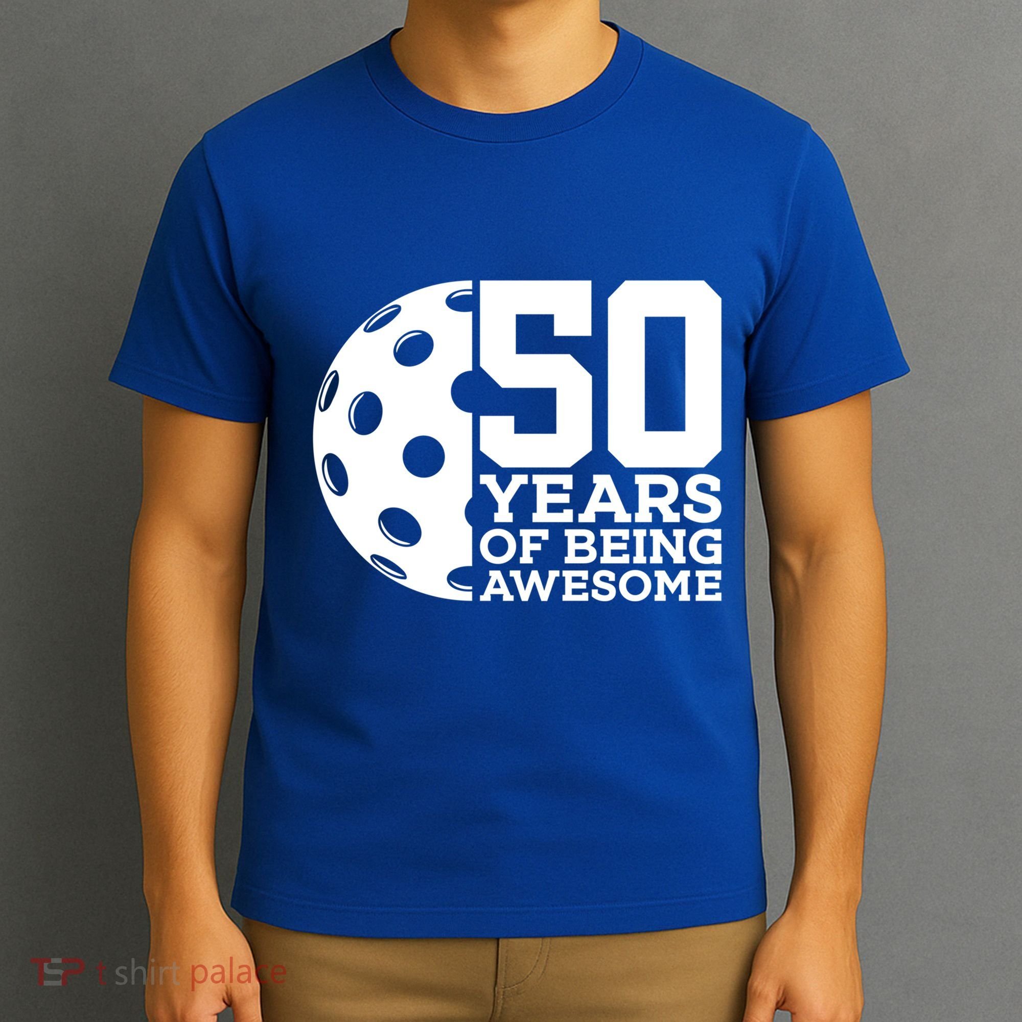 50 Years Of Being Awesome Pickleball 50th Birthday Gift T-Shirt