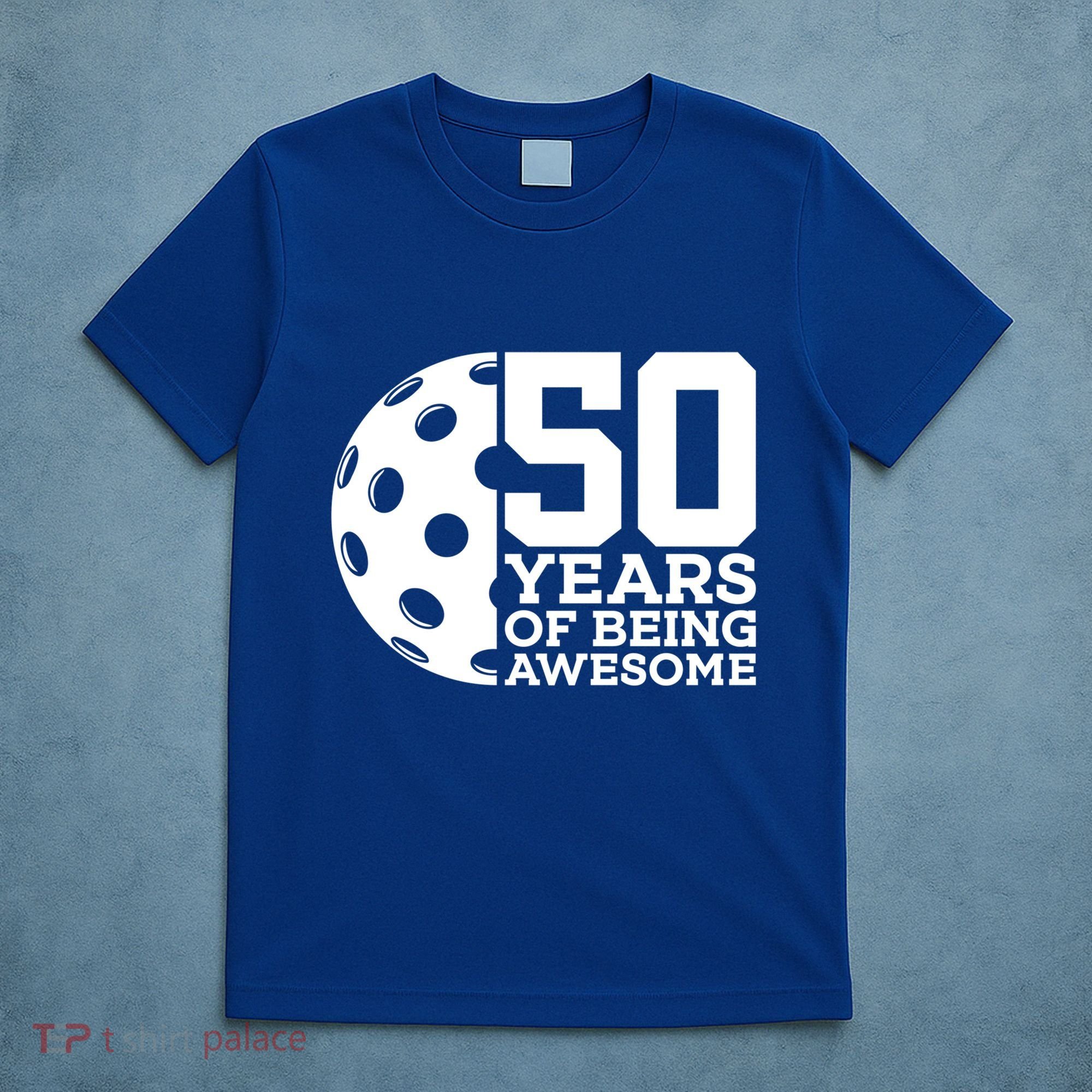 50 Years Of Being Awesome Pickleball 50th Birthday Gift T-Shirt