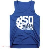 50 Years Of Being Awesome Pickleball 50th Birthday Gift Tank Top thumb 0