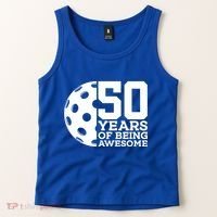 50 Years Of Being Awesome Pickleball 50th Birthday Gift Tank Top thumb 2