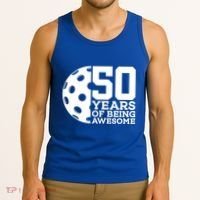 50 Years Of Being Awesome Pickleball 50th Birthday Gift Tank Top thumb 3