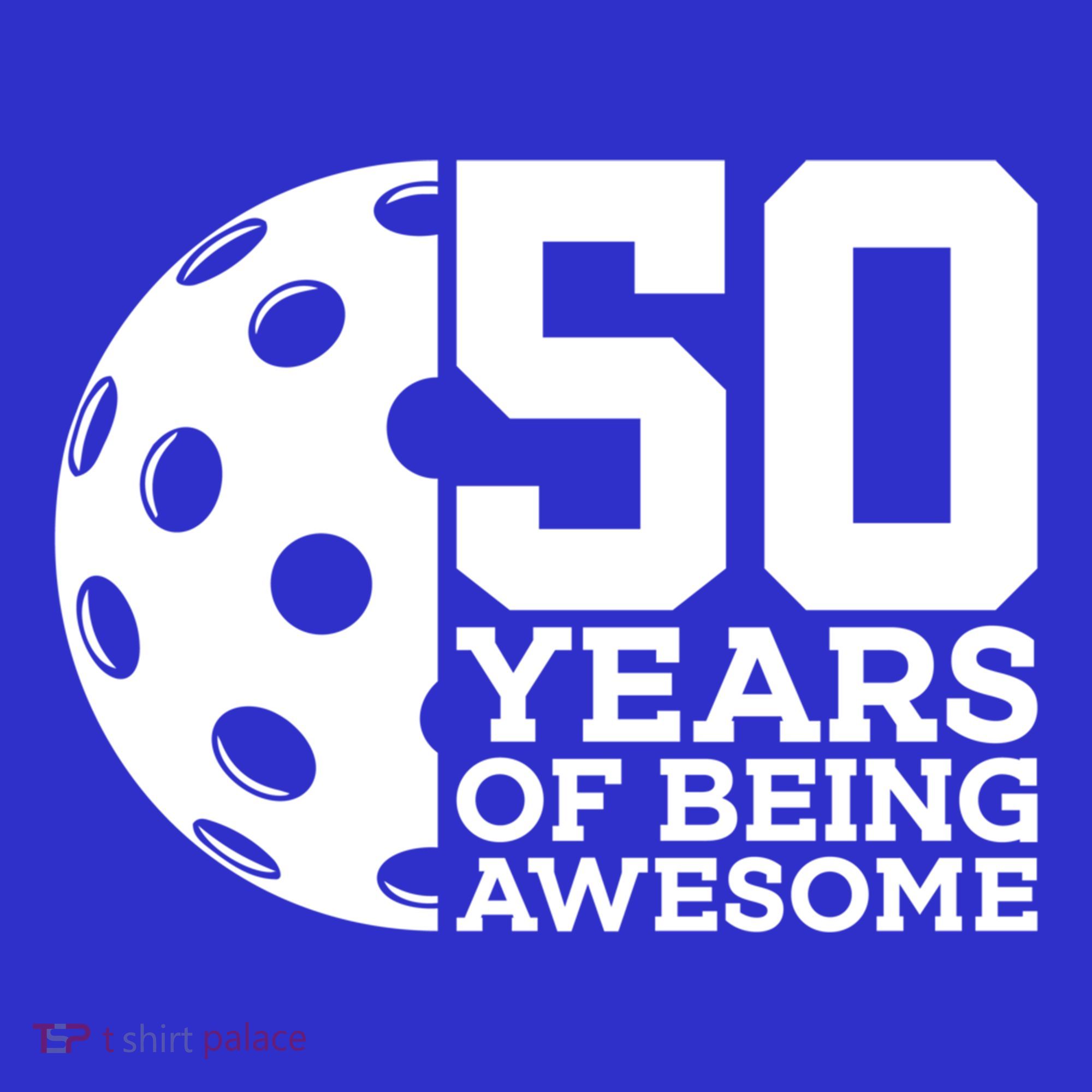 50 Years Of Being Awesome Pickleball 50th Birthday Gift Tank Top