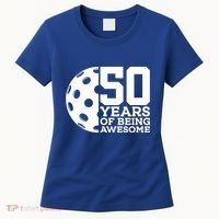 50 Years Of Being Awesome Pickleball 50th Birthday Gift Women's T-Shirt thumb 0