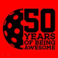 50 Years Of Being Awesome Pickleball 50th Birthday Gift Santa Hat thumb 1