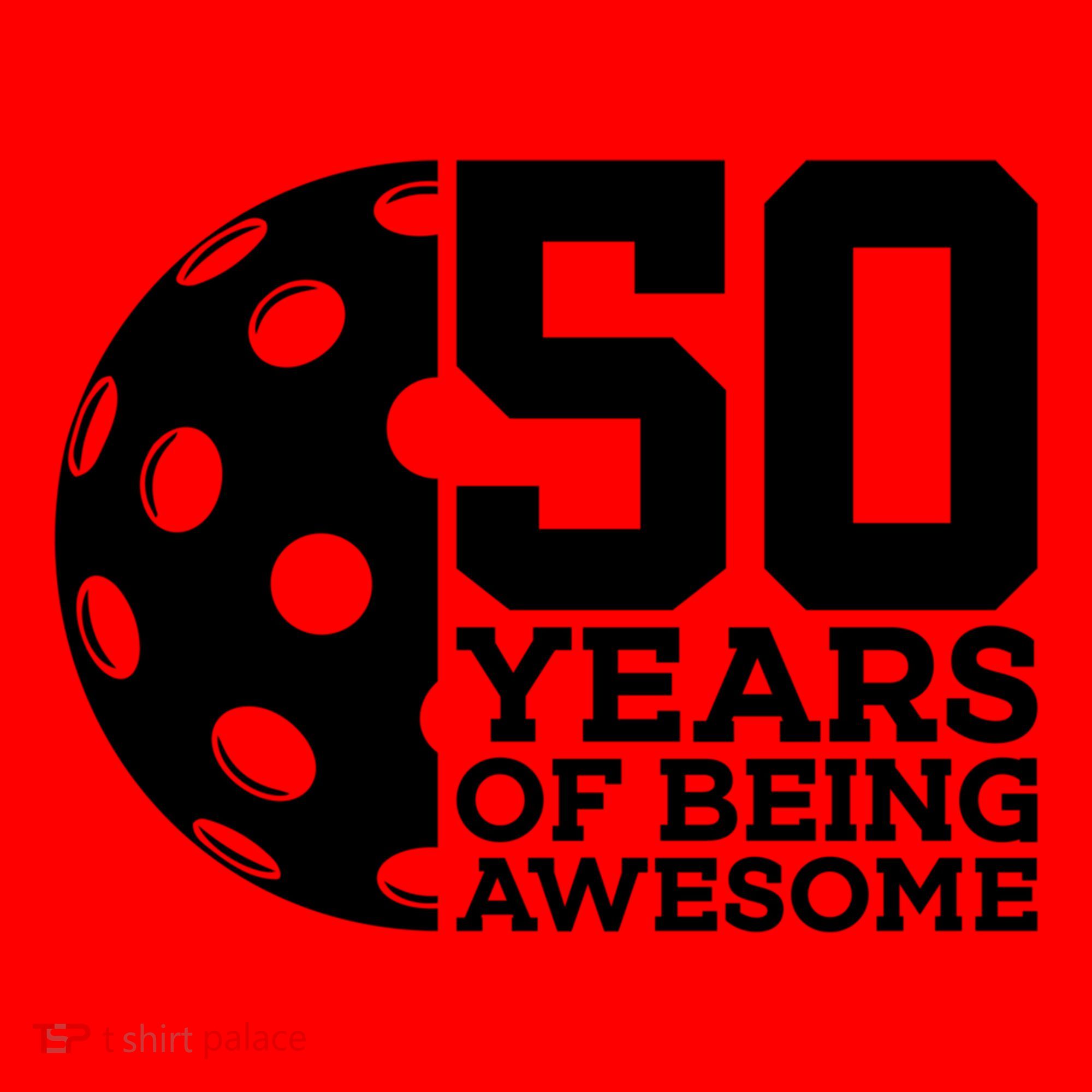 50 Years Of Being Awesome Pickleball 50th Birthday Gift Santa Hat