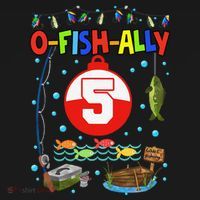 5 Year Old Fishing 5th Birthday Boy Bday Party Decorations Backpack thumb 2