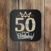 50 years old It's my Birthday Wo 50th Birthday Coaster thumb 0