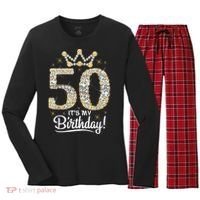 50 years old It's my Birthday Wo 50th Birthday Women's Long Sleeve Flannel Pajama Set  thumb 0