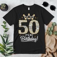 50 years old It's my Birthday Wo 50th Birthday Premium T-Shirt thumb 2
