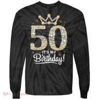 50 years old It's my Birthday Wo 50th Birthday Tie-Dye Long Sleeve Shirt thumb 0