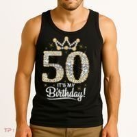 50 years old It's my Birthday Wo 50th Birthday Tank Top thumb 3