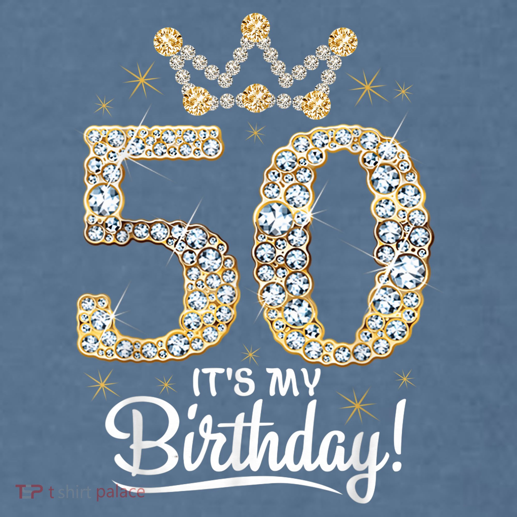 50 years old It's my Birthday Wo 50th Birthday Garment-Dyed Sweatshirt