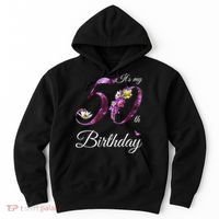 50 Year Old Shirt Floral 1973 It's My 50th Birthday Gift Hoodie thumb 0