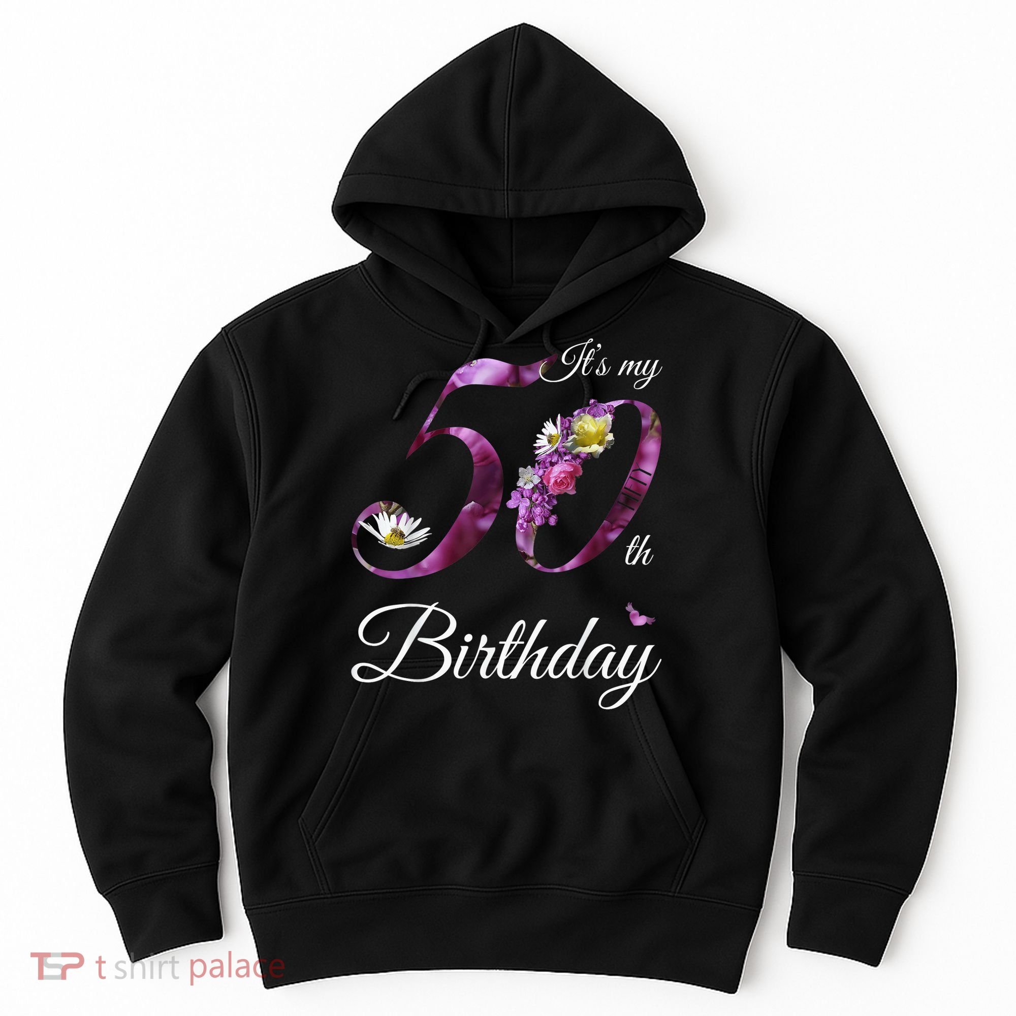 50 Year Old Shirt Floral 1973 It's My 50th Birthday Gift Hoodie