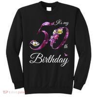 50 Year Old Shirt Floral 1973 It's My 50th Birthday Gift Sweatshirt thumb 0