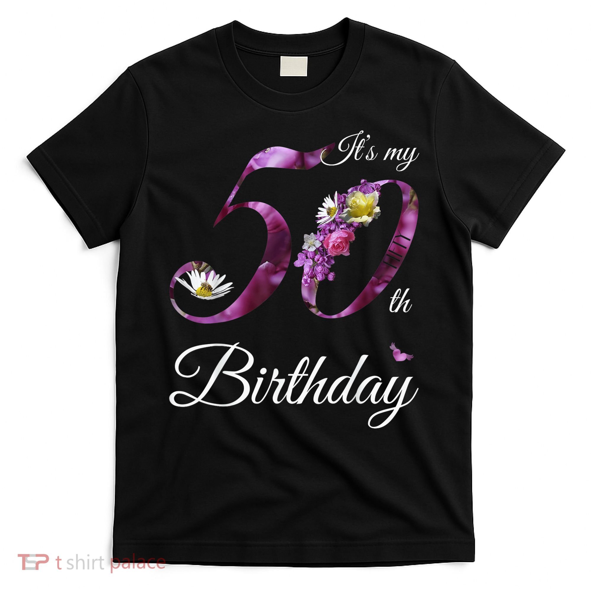 50 Year Old Shirt Floral 1973 It's My 50th Birthday Gift T-Shirt