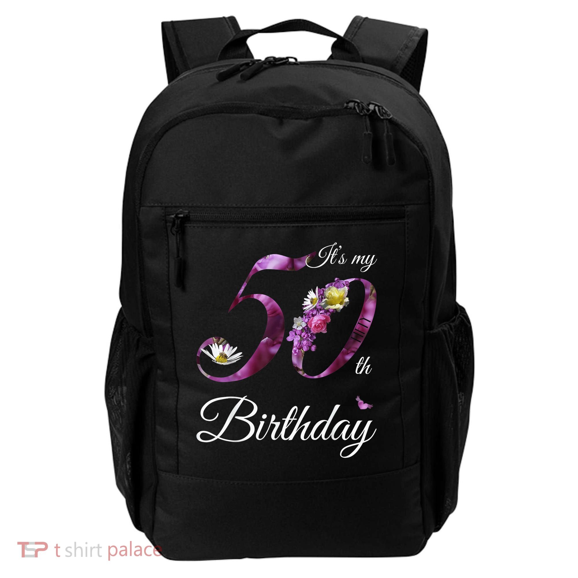 50 Year Old Shirt Floral 1973 It's My 50th Birthday Gift Backpack