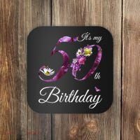 50 Year Old Shirt Floral 1973 It's My 50th Birthday Gift Coaster thumb 0