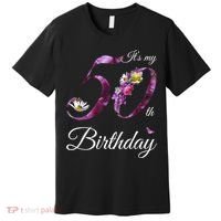 50 Year Old Shirt Floral 1973 It's My 50th Birthday Gift Premium T-Shirt thumb 0