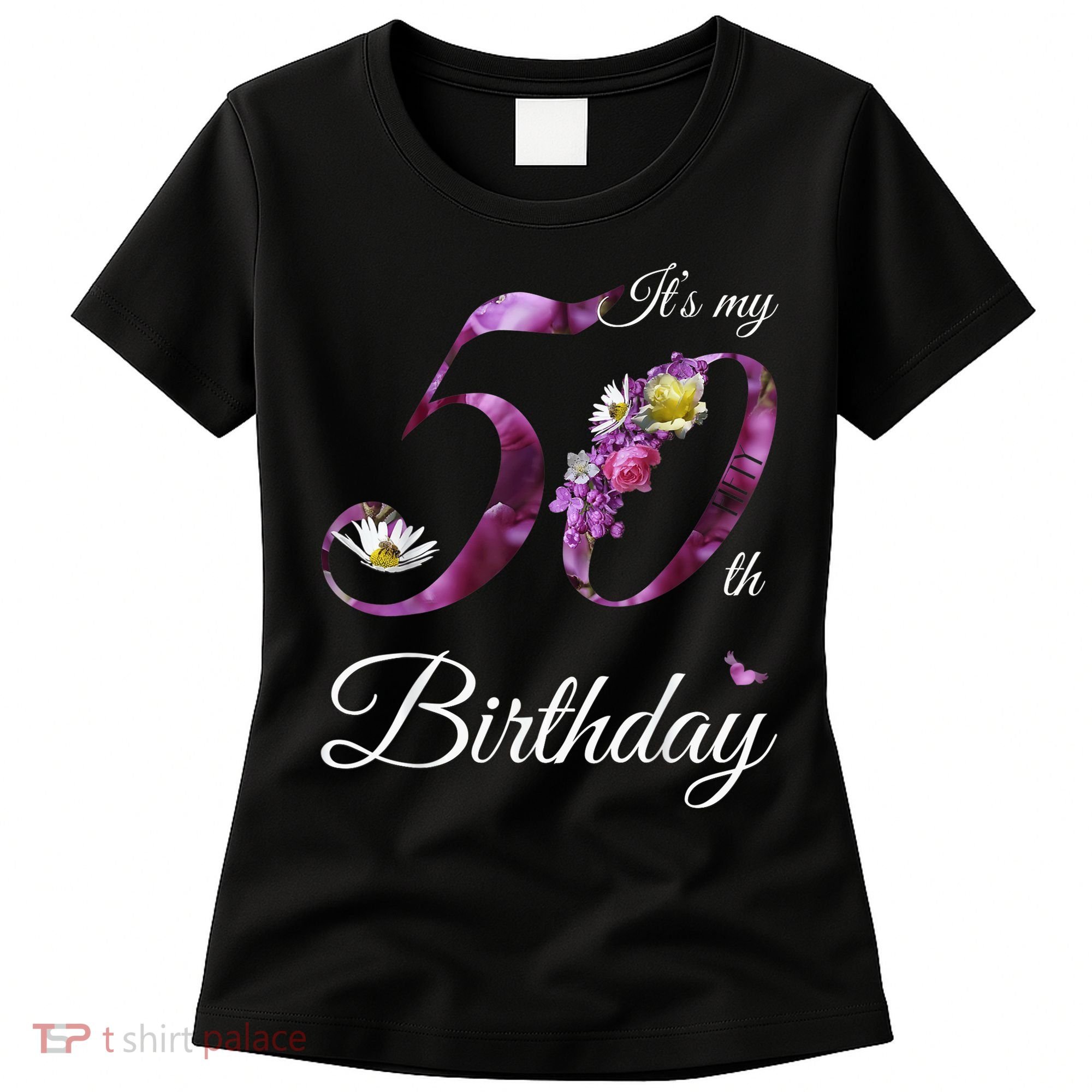 50 Year Old Shirt Floral 1973 It's My 50th Birthday Gift Women's T-Shirt