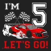 5 Year Old Race Car 5th Birthday Racecar Racing Golf Towel thumb 3