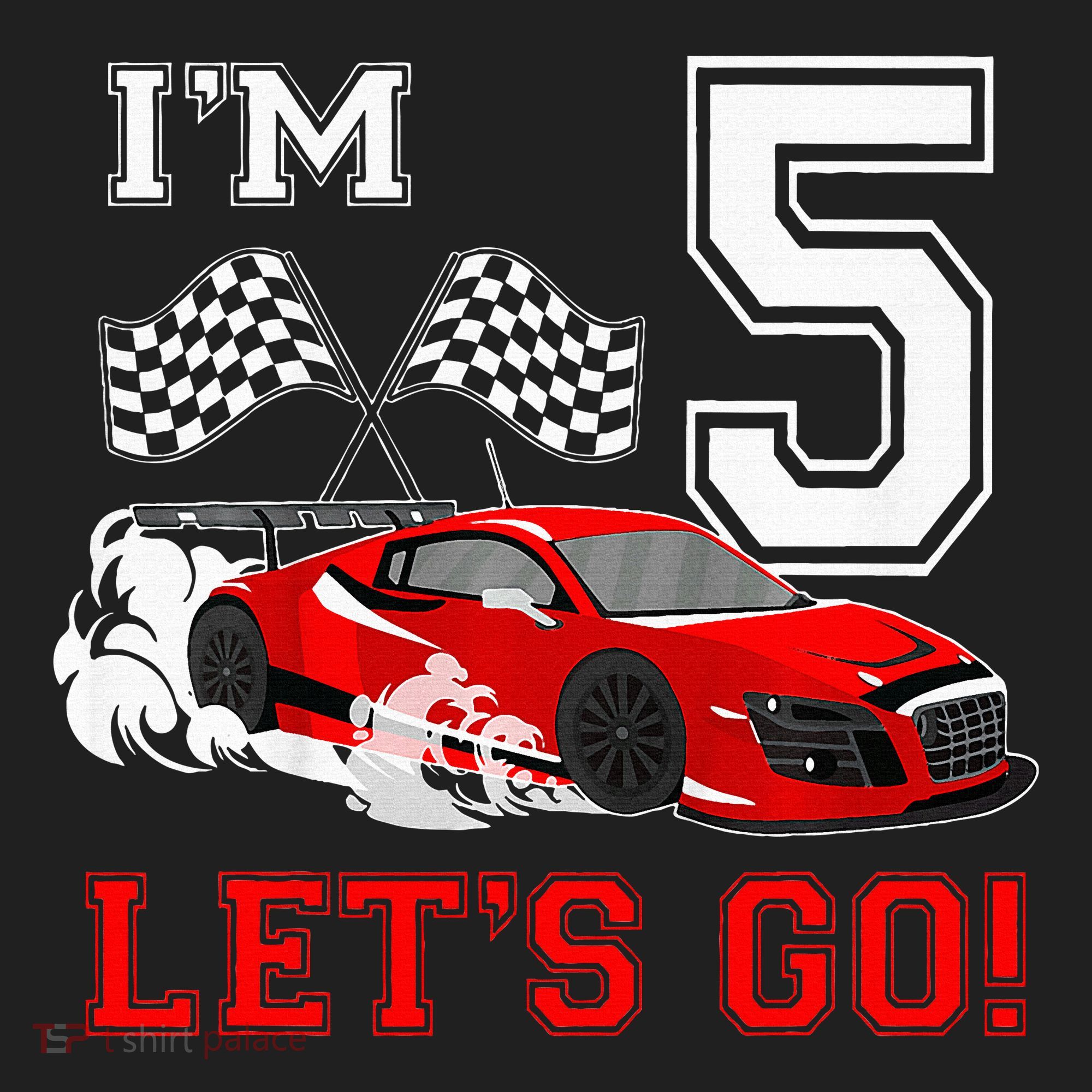 5 Year Old Race Car 5th Birthday Racecar Racing Golf Towel