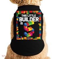 5 Year Old Building Blocks Birthday Brick 5th Gift Doggie Tank thumb 0