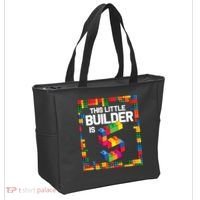 5 Year Old Building Blocks Birthday Brick 5th Gift Tote Bag thumb 2