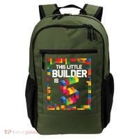 5 Year Old Building Blocks Birthday Brick 5th Gift Backpack thumb 0