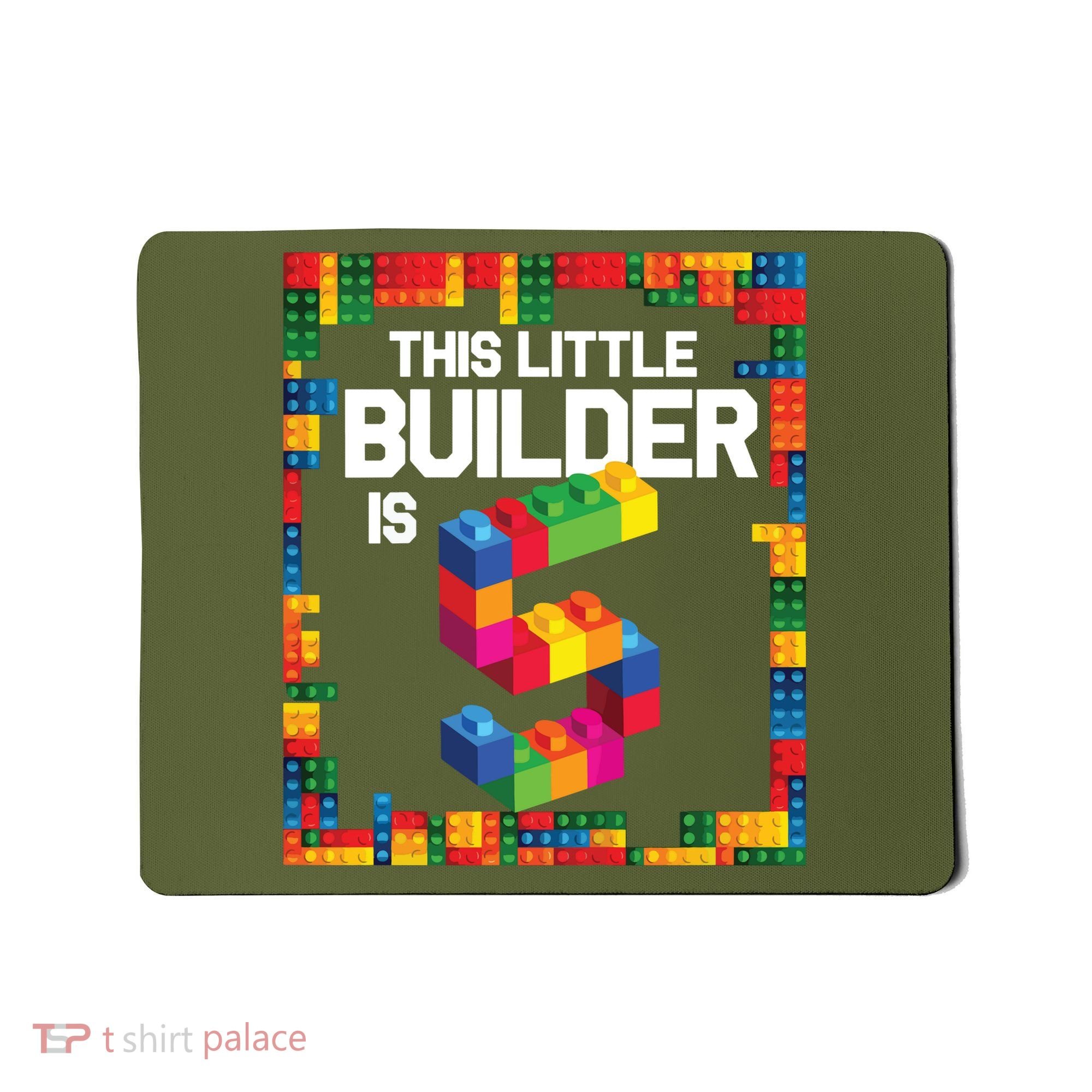 5 Year Old Building Blocks Birthday Brick 5th Gift Mousepad