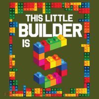 5 Year Old Building Blocks Birthday Brick 5th Gift Mousepad thumb 1