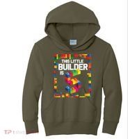 5 Year Old Building Blocks Birthday Brick 5th Gift Kids Hoodie thumb 0