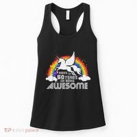 50 Years Of Being Awesome Unicorn Rainbow 50th Birthday Women's Tank Top thumb 0