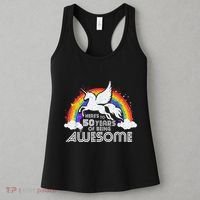 50 Years Of Being Awesome Unicorn Rainbow 50th Birthday Women's Tank Top thumb 3